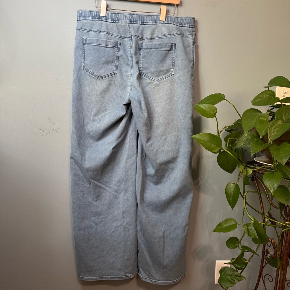 PureJill J. Jill  Denim Soft Wide Leg Pull On Jeans. Women’s XL TALL (38X33) - Picture 8 of 15